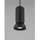 Pendule, Lustre suspendate - Pendul minimalist ceramica neagra PARLO