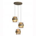 Lustra cu 3 pendule stil scandinav Royal chihlimbar