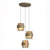 Lustra cu 3 pendule stil scandinav Royal chihlimbar