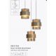 Pendule, Lustre suspendate - Lustra cu 3 pendule stil scandinav Royal chihlimbar