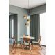 Pendule, Lustre suspendate - Lustra cu 3 pendule stil scandinav Royal chihlimbar