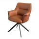 Set 2 scaune Pivotante, Piele Naturala LE GRAND maro coniac