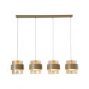 Lustra cu 4 pendule stil scandinav Royal chihlimbar