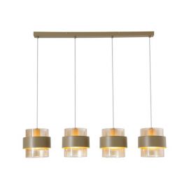 Pendule, Lustre suspendate - Lustra cu 4 pendule stil scandinav Royal chihlimbar