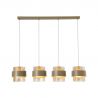 Lustra cu 4 pendule stil scandinav Royal chihlimbar