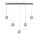 Pendule, Lustre suspendate - Lustra liniara cu 5 pendule LED Quartz