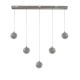 Pendule, Lustre suspendate - Lustra liniara cu 5 pendule LED Quartz