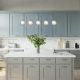 Pendule, Lustre suspendate - Lustra liniara cu 5 pendule LED Quartz