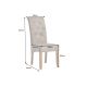 Seturi scaune, HoReCa - Set de 2 scaune CASA din microfibra taupe si picioare din lemn
