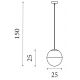 Pendule, Lustre suspendate - Pendul LED metal alama satinat Endor