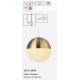 Pendule, Lustre suspendate - Pendul LED metal alama satinat Endor