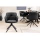 Seturi scaune, HoReCa - Set 2 scaune Pivotante, Piele Naturala Neagra, Euphoria