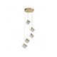 Pendule, Lustre suspendate - Lustra cu 5 pendule LED Cuboid