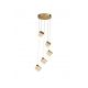 Pendule, Lustre suspendate - Lustra cu 5 pendule LED Cuboid
