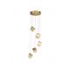 Pendule, Lustre suspendate - Lustra cu 5 pendule LED Cuboid