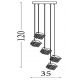 Pendule, Lustre suspendate - Lustra cu 5 pendule LED Cuboid