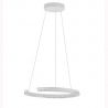 Lustra circulara aluminiu alb GREAMY D-46cm