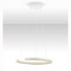 Pendule, Lustre suspendate - Lustra circulara aluminiu alb GREAMY D-46cm