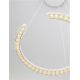 Pendule, Lustre suspendate - Lustra circulara aluminiu alb GREAMY D-46cm