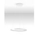 Pendule, Lustre suspendate - Lustra circulara aluminiu alb GREAMY D-46cm