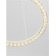 Pendule, Lustre suspendate - Lustra circulara aluminiu alb GREAMY D-46cm