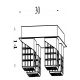 Plafoniere - Plafoniera LED decorativa Cuboid 4L