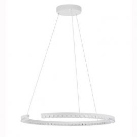 Pendule, Lustre suspendate - Lustra circulara aluminiu alb GREAMY D-65cm