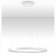 Pendule, Lustre suspendate - Lustra circulara aluminiu alb GREAMY D-65cm