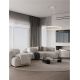 Pendule, Lustre suspendate - Lustra circulara aluminiu alb GREAMY D-65cm