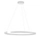 Pendule, Lustre suspendate - Lustra circulara aluminiu alb GREAMY D-85cm
