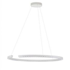 Pendule, Lustre suspendate - Lustra circulara aluminiu alb GREAMY D-85cm