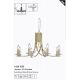 Candelabre, Lustre - Candelabru stil elegant metal alama Ascona 8L