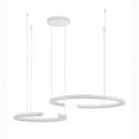 Lustra circulara aluminiu alb GREAMY D-93cm