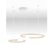 Pendule, Lustre suspendate - Lustra circulara aluminiu alb GREAMY D-93cm