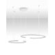 Pendule, Lustre suspendate - Lustra circulara aluminiu alb GREAMY D-93cm