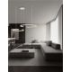 Pendule, Lustre suspendate - Lustra circulara aluminiu alb GREAMY D-93cm