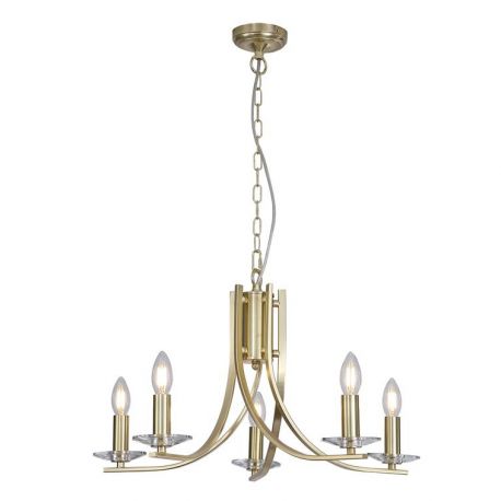 Candelabre, Lustre - Candelabru stil elegant metal alama Ascona 5L