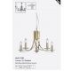 Candelabre, Lustre - Candelabru stil elegant metal alama Ascona 5L