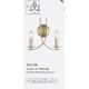 Aplice, corpuri de iluminat pentru pereti - Aplica de perete stil elegant metal alama Ascona 2L