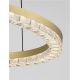 Pendule, Lustre suspendate - Lustra circulara aluminiu auriu GREAMY D-46cm