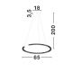 Pendule, Lustre suspendate - Lustra circulara aluminiu auriu GREAMY D-65cm