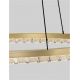 Pendule, Lustre suspendate - Lustra circulara aluminiu auriu GREAMY D-65cm