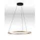 Pendule, Lustre suspendate - Lustra circulara aluminiu auriu GREAMY D-65cm