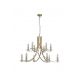 Candelabre, Lustre - Candelabru stil elegant metal alama Ascona 12L