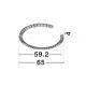 Plafoniere - Plafoniera circulara aluminiu negru GREAMY D-65cm