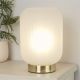 Veioze - Veioza, Lampa de masa din sticla alba Pearl