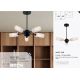 Candelabre, Lustre - Candelabru cu 5 brate metal negru Cosmic