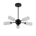 Candelabru cu 5 brate metal negru Cosmic