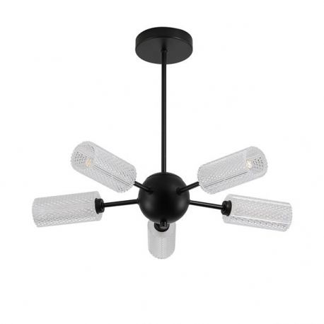 Candelabre, Lustre - Candelabru cu 5 brate metal negru Cosmic