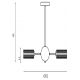 Candelabre, Lustre - Candelabru cu 5 brate metal negru Cosmic